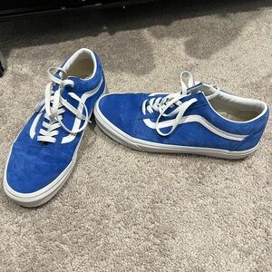 Vans Men's Blue and White Sneakers